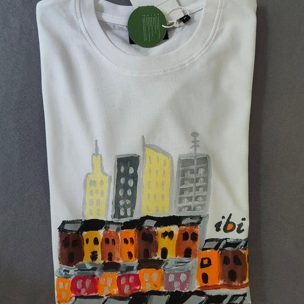 City Print Design T-Shirt Handarbeit