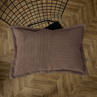 Cord Kissen Patchwork Braun