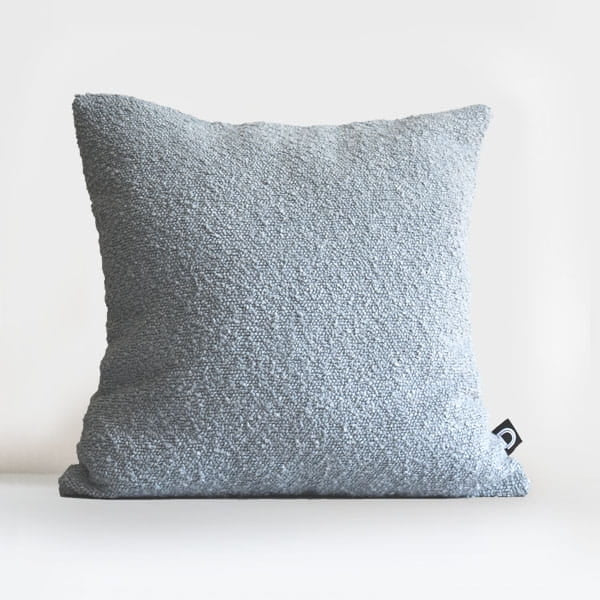Kissen Boucle Hellblau