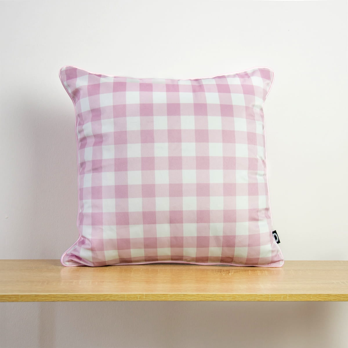 Dekokissen Karo Rosa 40x40 und 50x50cm Velour
