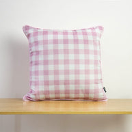 Dekokissen Karo Rosa 40x40 und 50x50cm Velour