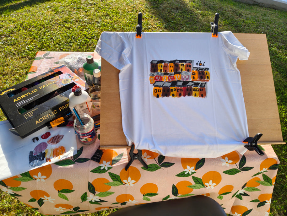 Designer T-Shirt City Print Monika Ibi