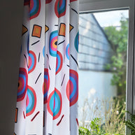Farbenfrohe Kreise Vorhänge Monika ibi Design Österreich