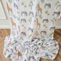 Gardinen für Kinder Zebras und Giraffen