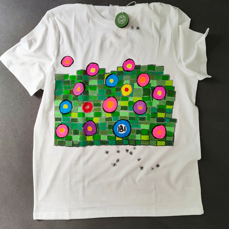 Handbemaltes T-Shirt Ibi Mosaik