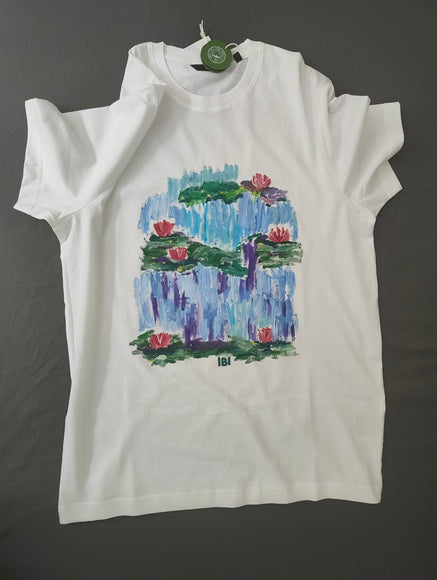 Handbemaltes T-Shirt Lilien2