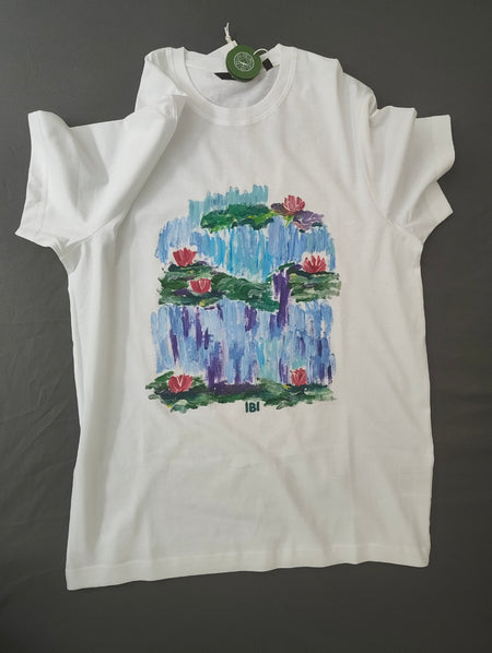 Handbemaltes T-Shirt Lilien2