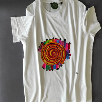 Handbemaltes_T-Shirt UNSERE ERDE
