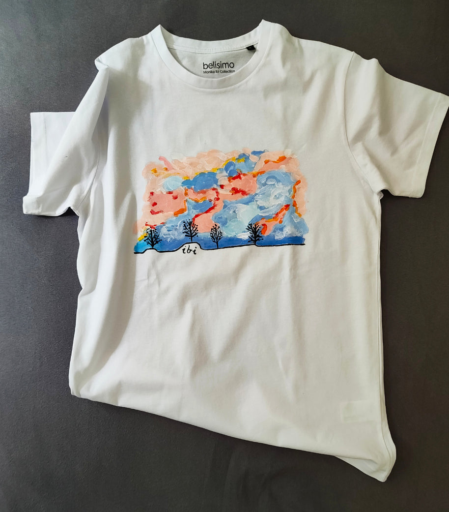 Designer T-Shirt Himmel in Japan Belisimo Monika Ibi Größe M Einzelstück