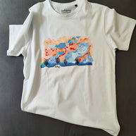 Designer T-Shirt Himmel in Japan Belisimo Monika Ibi Größe M Einzelstück