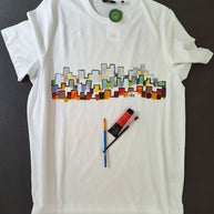 Handbemaltes T-Shirt Vienna City Ibi