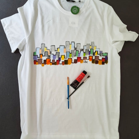 Handbemaltes T-Shirt Vienna City Ibi