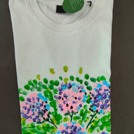 Handgemaltes T-Shirt Floral Monika Ibi Wien