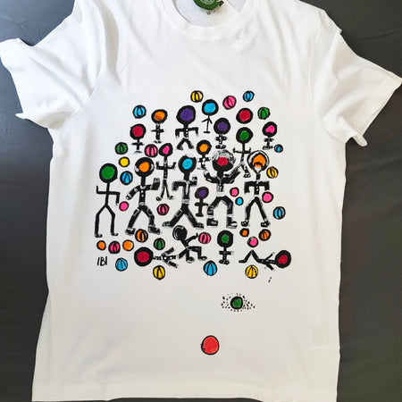 Handgemaltes T-Shirt Spielplatz Wien
