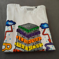 Handbemaltes T-Shirt Graffiti-Stil