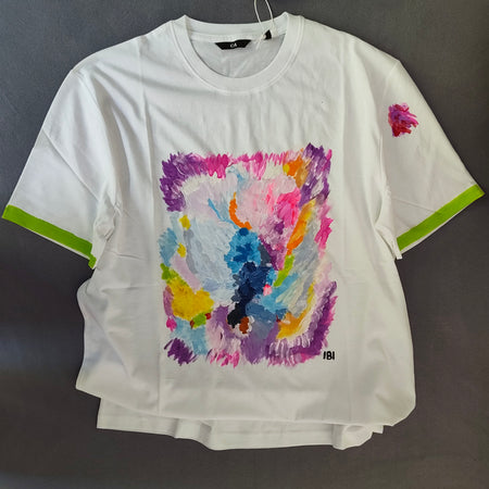 Handbemaltes T-Shirt Abstrakt Wien