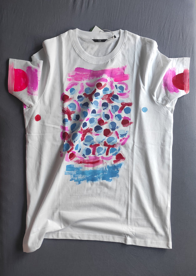 IBI handbemaltes T-Shirt Monde
