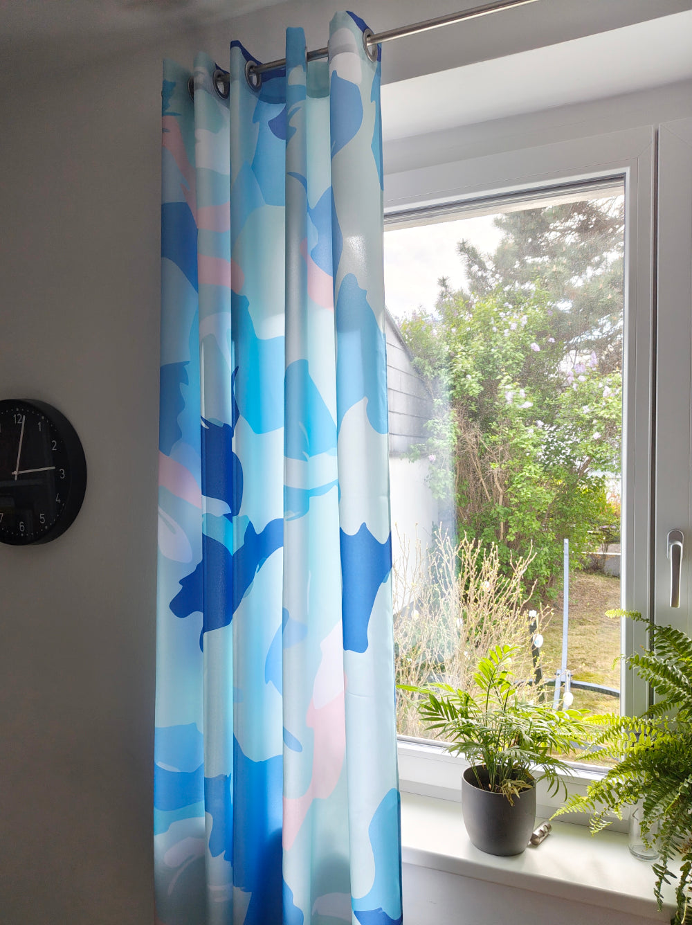 Jungen Zimmer Vorhänge blauer Himmel Monika Ibi Design