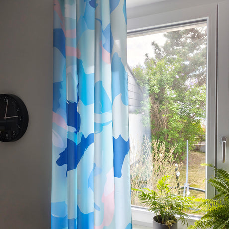 Jungen Zimmer Vorhänge blauer Himmel Monika Ibi Design