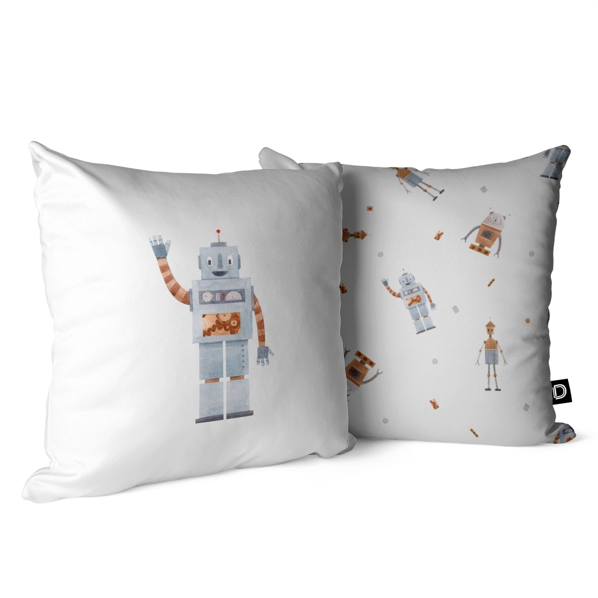 Dekokissen für Kinder Roboter Muster 40x40