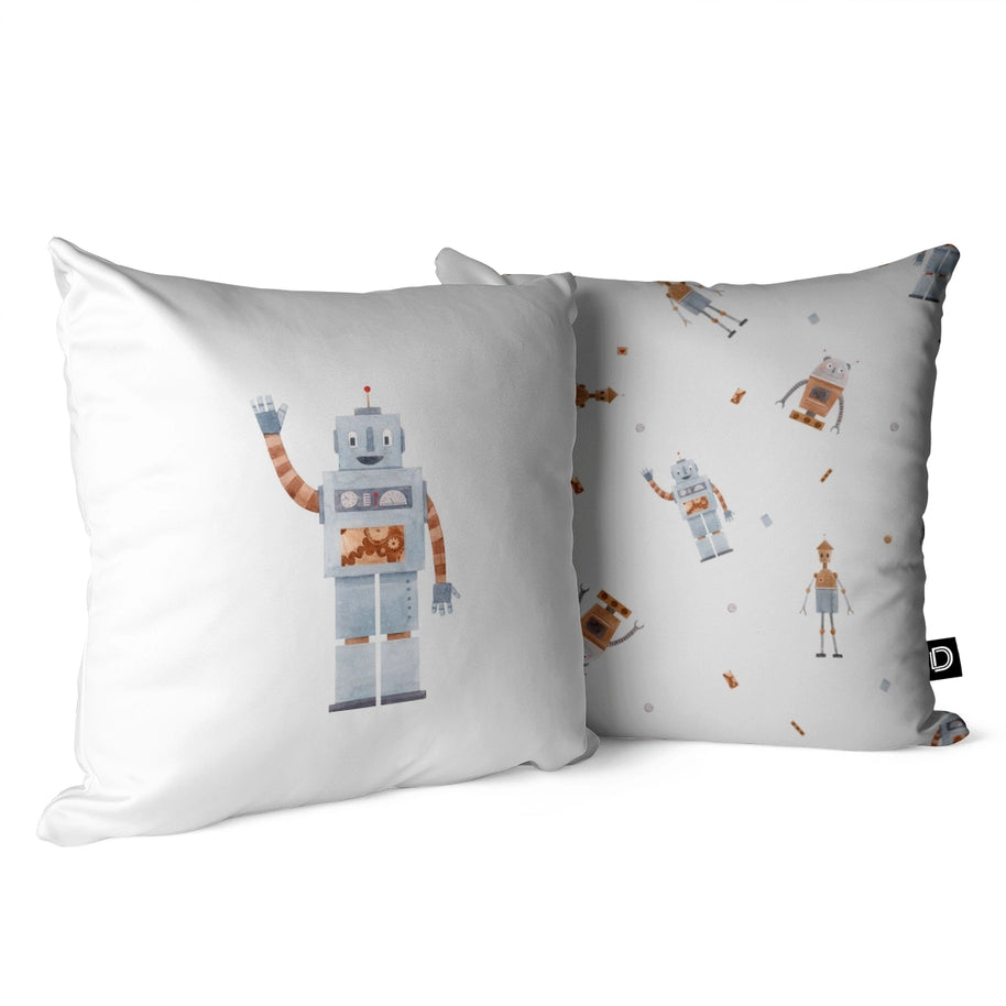 Dekokissen für Kinder Roboter Muster 40x40
