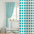 Vorhänge Türkise Punkte