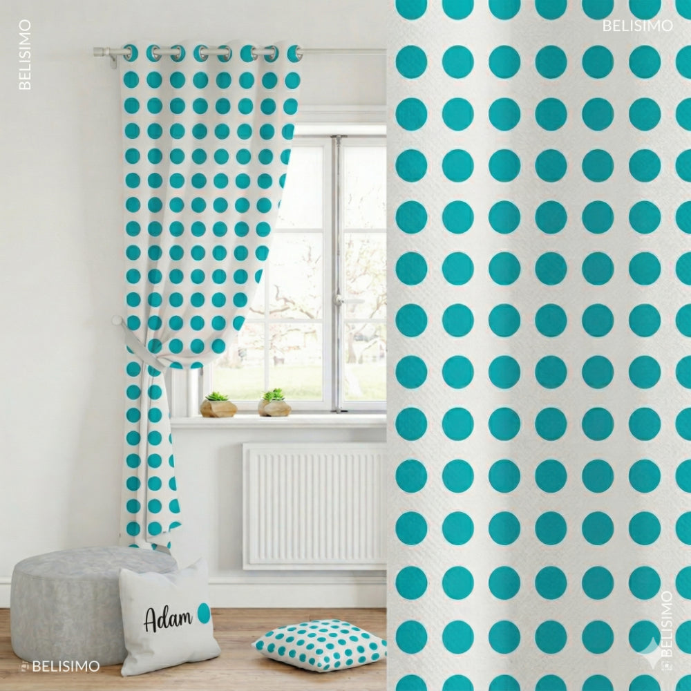 Vorhänge Türkise Punkte