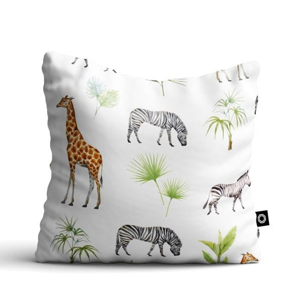 Kinderzimmer Dekokissen 40x40 Zebras und Giraffen