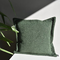 Sofa Kissen Boucle grüne 40x40 und 50x50cm