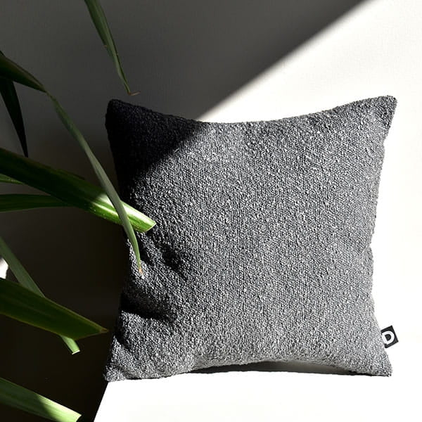 Sofa Kissen Boucle dunkelgrau