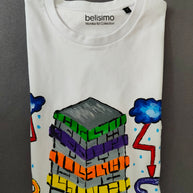Handbemaltes T-Shirt Graffiti-Stil