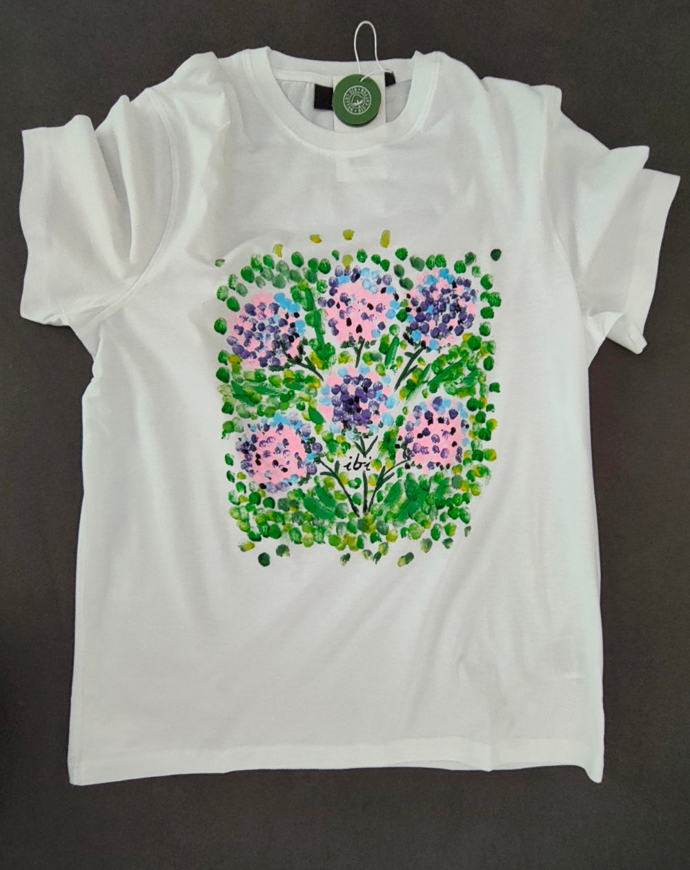 T-Shirt Handmmalerei Blumen Wien