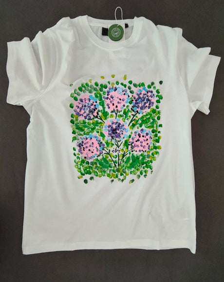 Handmalerei T-Shirt Blumen Monika Ibi Belisimo