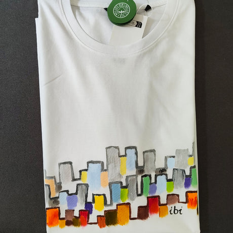 T-Shirt handbemalt Vienna City XL
