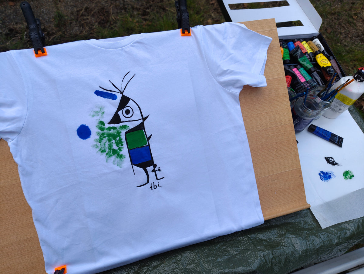 Handarbeit Acrylfarben T-Shirt