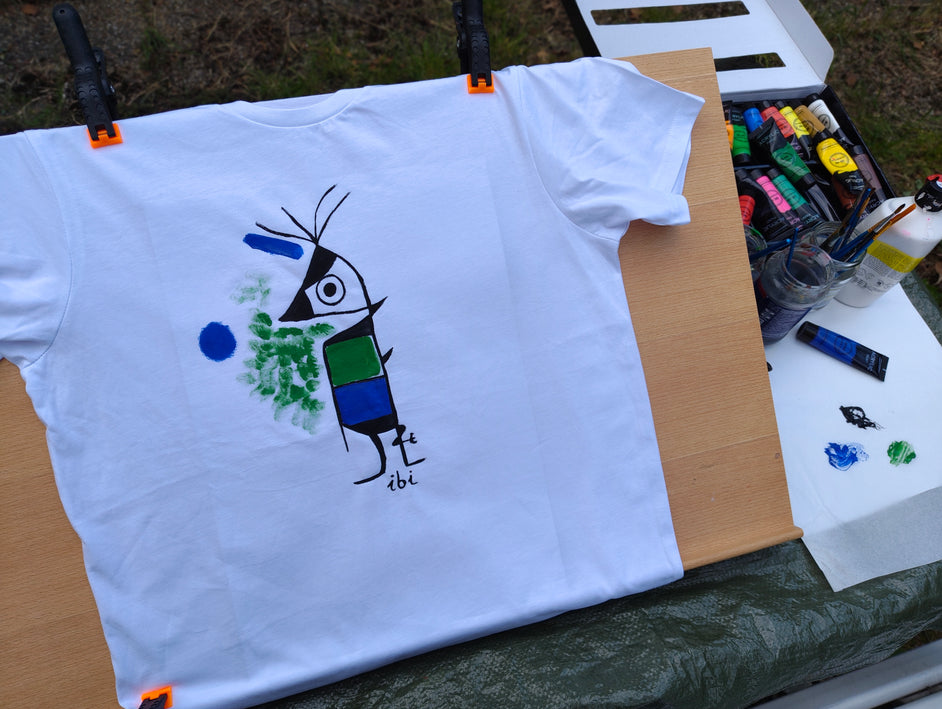 Handarbeit Acrylfarben T-Shirt