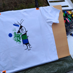 Handarbeit Acrylfarben T-Shirt