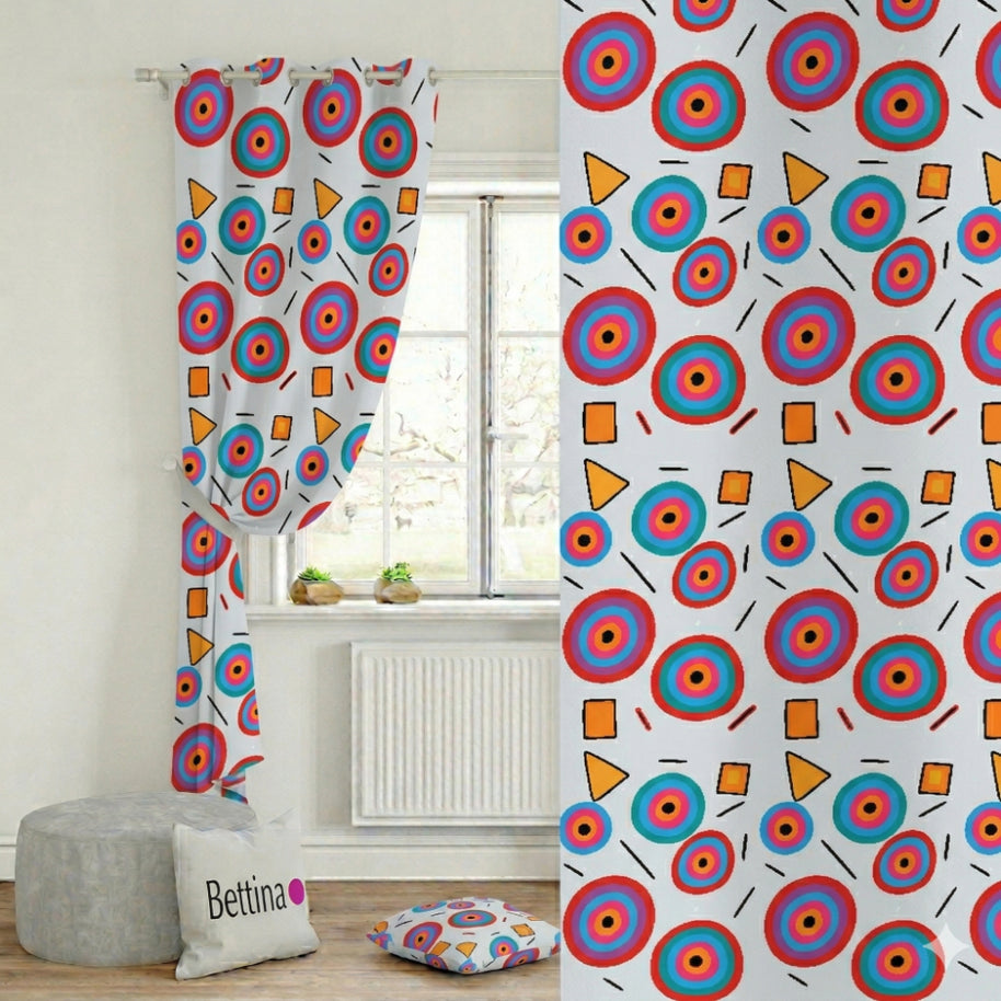 Vorhänge bunte Kreise