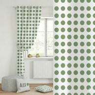 Vorhänge Grüne Punkte Polka Dots
