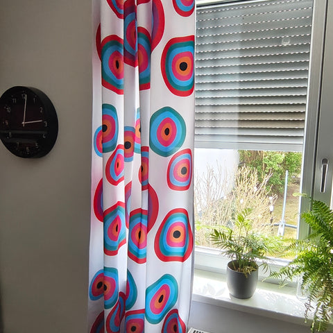 Vorhang bunte große Kreise Monika Ibi Design