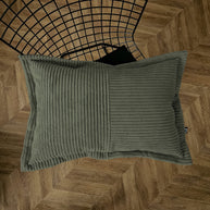 Cord Kissen Patchwork Olivgrün