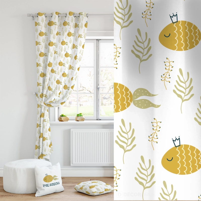 Kinderzimmer Vorhänge Goldfische