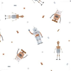 Roboter Gardinen Muster