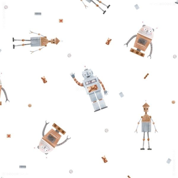 Roboter Gardinen Muster