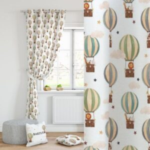 Vorhang Kinderzimmer Ballon Reise