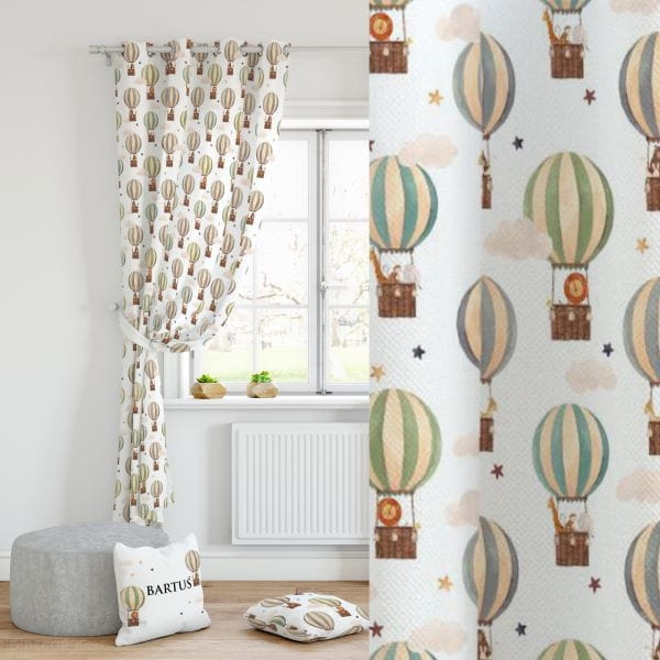 Vorhang Kinderzimmer Ballon Reise
