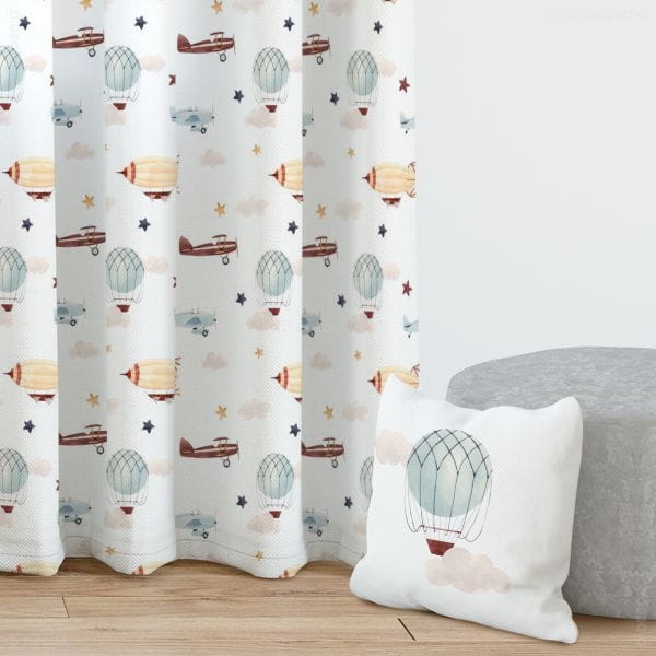 Vorhänge Jungenzimmer Flugzeuge