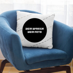 Foto Kissen mit Spruch bedrucken